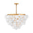 Fredrick Ramond Marabel 6 Light Medium Chandelier, Distressed Brass - FR41565DA