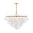 Fredrick Ramond Marabel 10 Light Large Chandelier, Distressed Brass - FR41568DA
