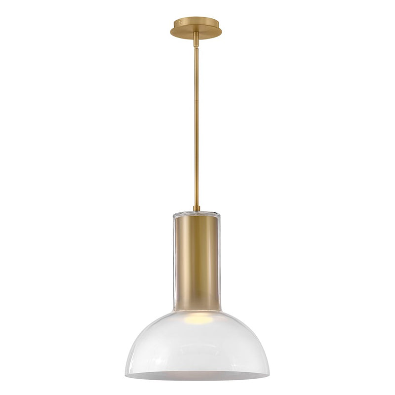Fredrick Ramond Ombra 1 Light Large Pendant, Lacquered Brass
