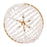 Fredrick Ramond Myra 6Lt 24" Chandelier, Brass/Rock Crystal