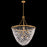 Fredrick Ramond Myra 9Lt 35" Chandelier, Brass/Rock Crystal