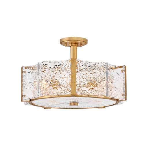 Fredrick Ramond Florian 5 Light Medium Semi-Flush Mount, Brass - FR41603DA