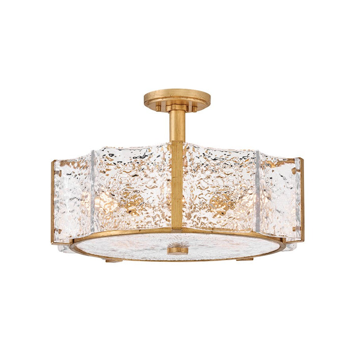 Fredrick Ramond Florian 5 Light Medium Semi-Flush Mount, Brass - FR41603DA