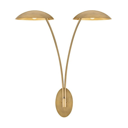 Fredrick Ramond Glenn 2 Light Large Sconce,Brass/Gold Leaf - FR41642HB-GLF