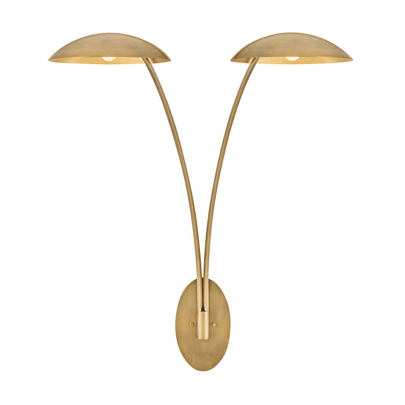 Fredrick Ramond Glenn 2 Light Large Sconce,Brass/Gold Leaf