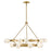 Fredrick Ramond Selene 18Lt Chandelier, Lacquered Brass/Swirled - FR41905LCB