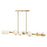 Fredrick Ramond Selene 10Lt Chandelier, Lacquered Brass/Swirled - FR41906LCB