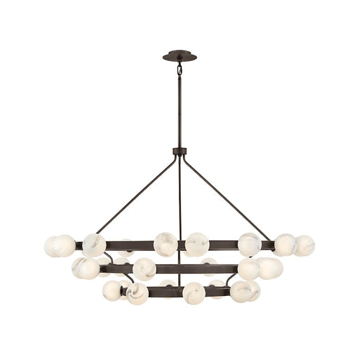 Fredrick Ramond Selene 36Lt 60" Multi Tier Chandelier, Black Oxide - FR41908BX