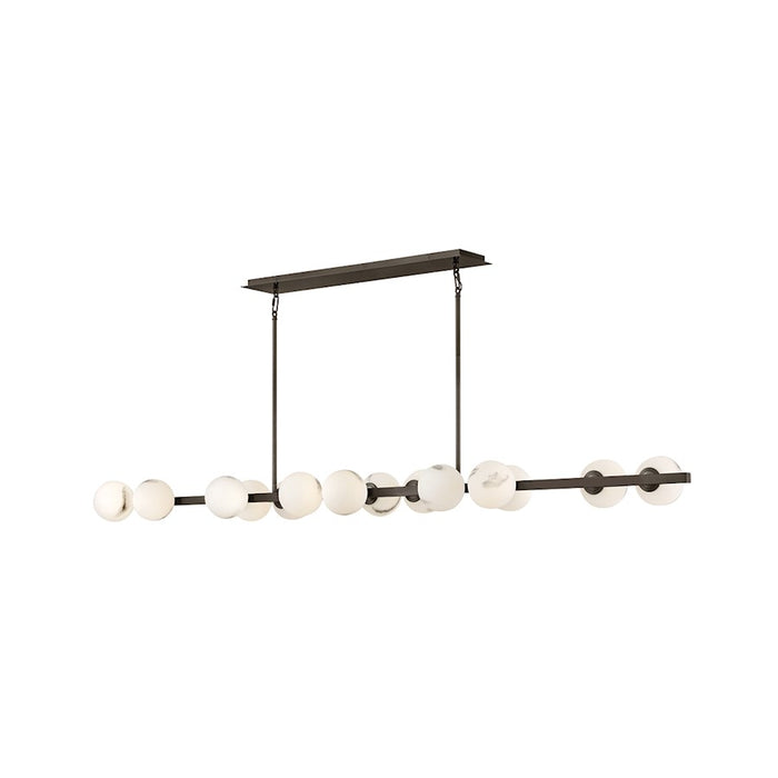 Fredrick Ramond Selene 14 Light Large Linear Chandelier, Black Oxide - FR41909BX