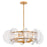 Fredrick Ramond Seraphina 6Lt Chandelier, Brass/Clear Pressed - FR41924DA