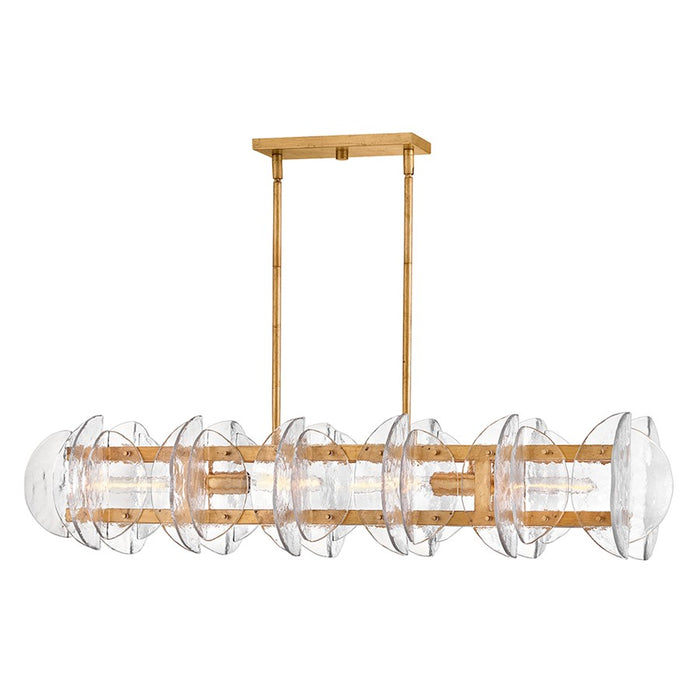 Fredrick Ramond Seraphina 4Lt Chandelier, Brass/Clear Pressed - FR41925DA