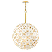 Fredrick Ramond Marianne 7 Light 28" Globe Chandelier, Deluxe Gold - FR41966DG