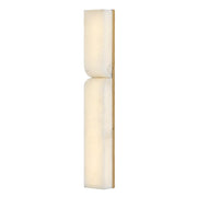 Fredrick Ramond Alune 32" Wall Mount, Lacquered Brass/Alabaster - FR41972LCB