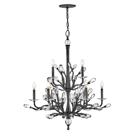 Fredrick Ramond Eve 9 Light Chandelier, Brushed Graphite - FR46809BGR