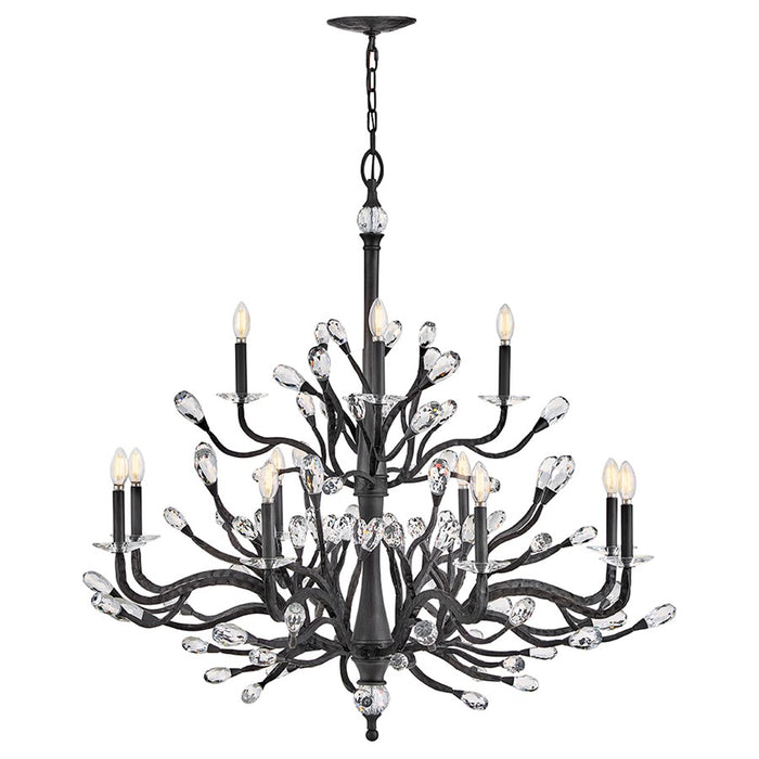 Fredrick Ramond Eve 12 Light Hanging, Brushed Graphite - FR46810BGR