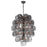 Fredrick Ramond Perriand 40Lt 39" Chandelier, Brushed Graphite/Smoke - FR46858BGR