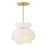 Fredrick Ramond Fantine 7Lt Chandelier, Brass/White Frosted - FR46895UB