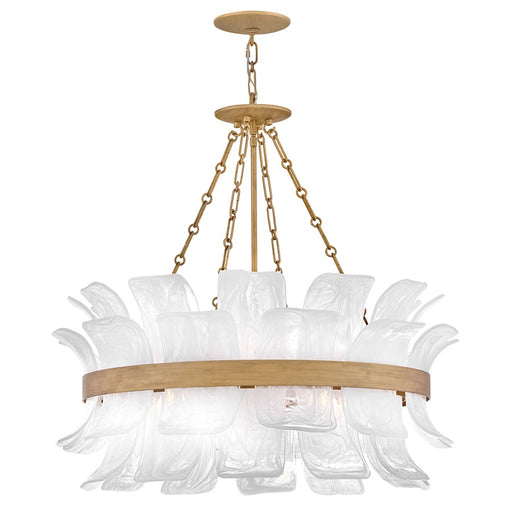 Fredrick Ramond Fleur 6 Light Chandelier, Burnished Gold/Swirled - FR46914BNG