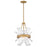 Fredrick Ramond Fleur 1 Light Pendant, Burnished Gold/Swirled - FR46917BNG