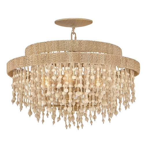 Fredrick Ramond Freya 5 Light Semi-Flush Mount, Burnished Gold - FR47003BNG
