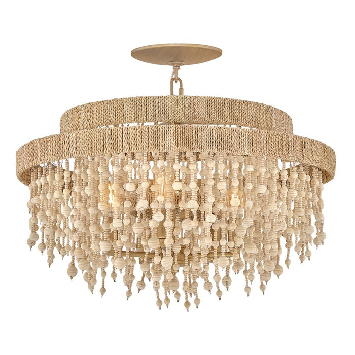 Fredrick Ramond Freya 5 Light Semi-Flush Mount, Burnished Gold - FR47003BNG
