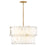 Fredrick Ramond Simone 6Lt Chandelier, Burnished Gold/Alabaster - FR47751BNG