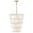 Fredrick Ramond Simone 9Lt Chandelier, Burnished Gold/Alabaster - FR47758BNG