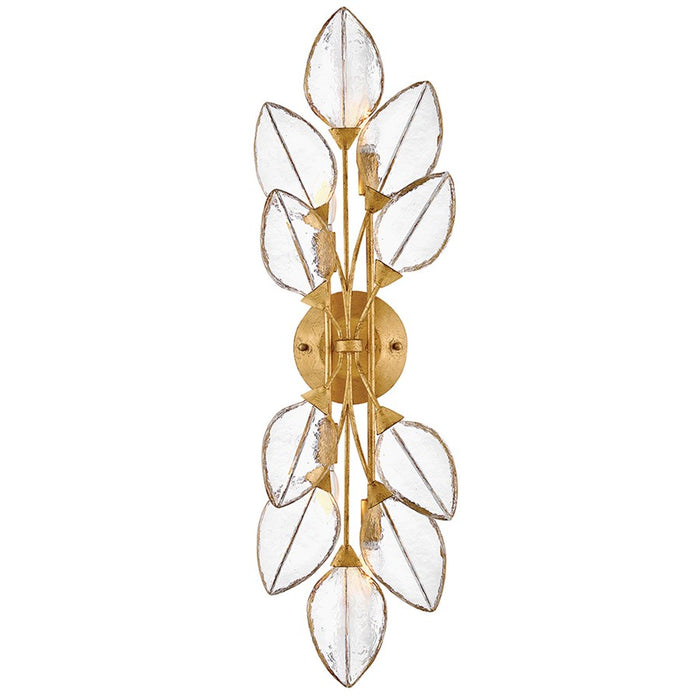 Fredrick Ramond Amira 4Lt Wall Mount, Brass/Clear Pressed - FR47762DA