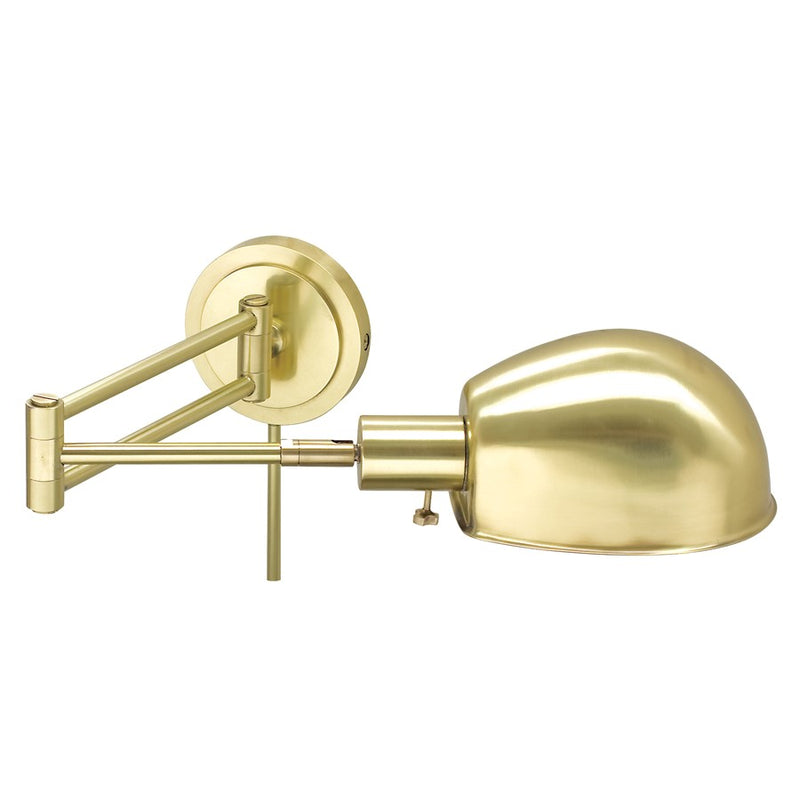 House of Troy Antique Brass Adjustable Pharmacy Wall Swing Arm