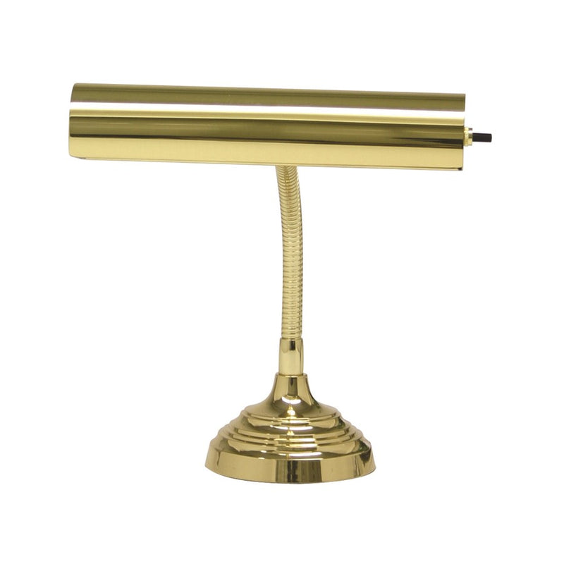 House of Troy Advent 10" Polished Brass Piano Desk Lamp