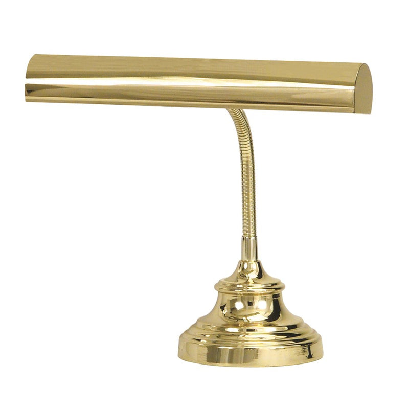 House of Troy Advent 14" Polished Brass Piano Desk Lamp