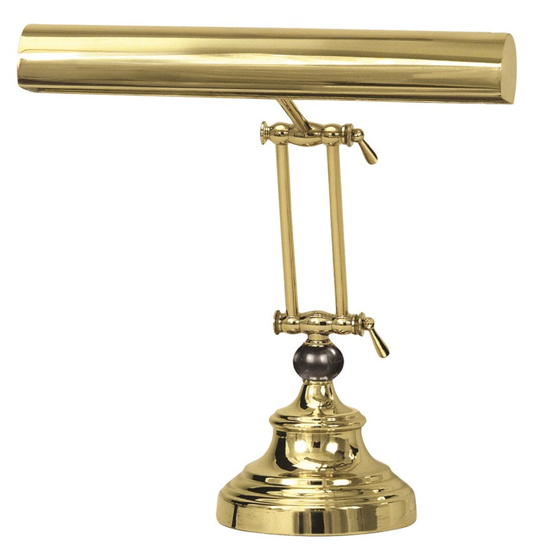 House of Troy Advent 14" Polished Brass Piano Desk Lamp