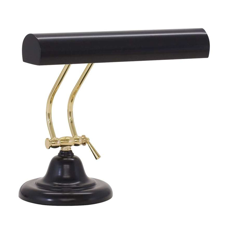 House of Troy Advent 14" Piano Desk Lamp with Brass Accents