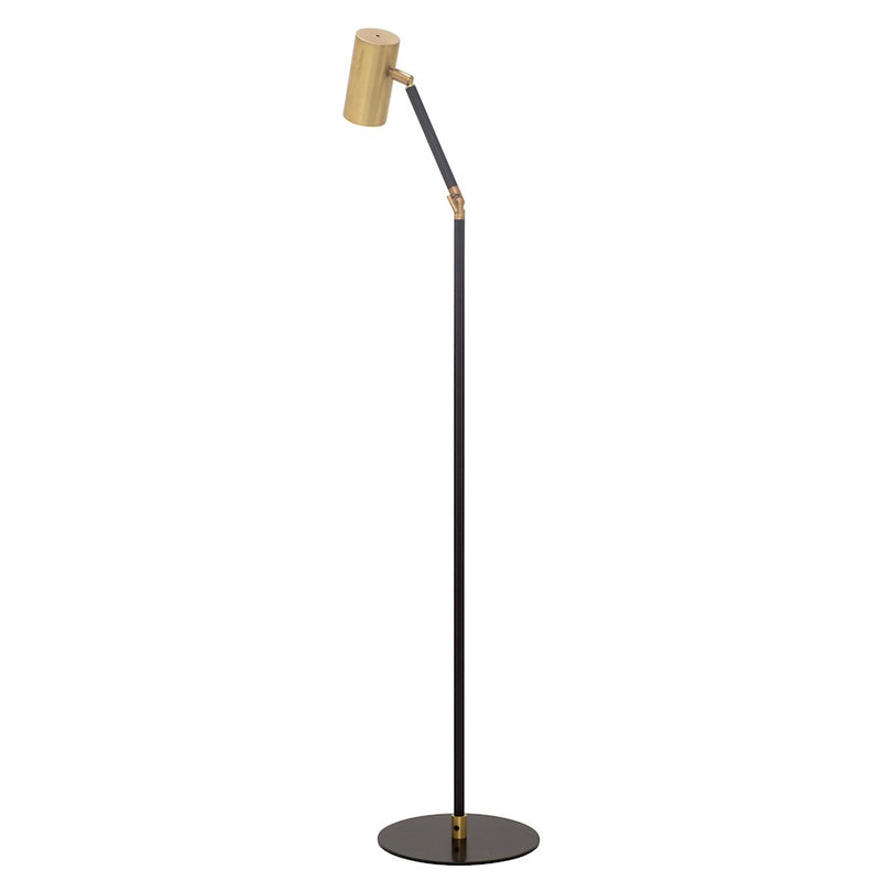 House of Troy Cavendish LED Floor Lamp, Weathered Brass & Black