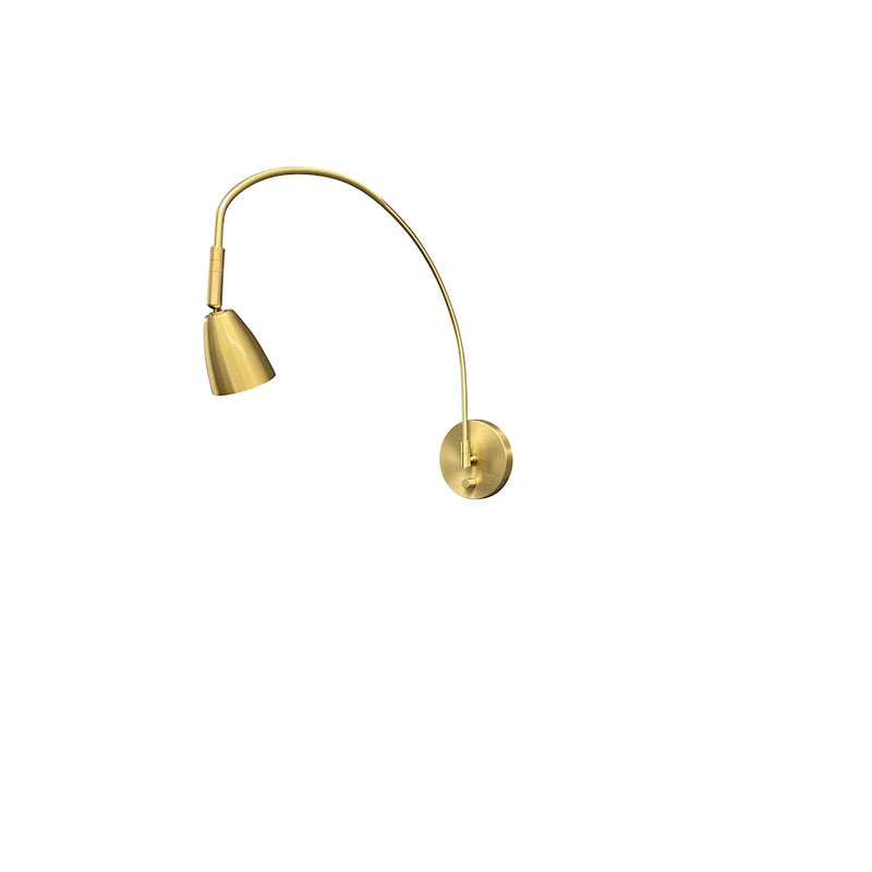 House of Troy Advent Arch 1 Light Library Light, Natural Brass