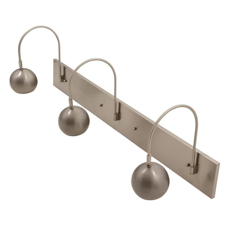 House of Troy Direct Wire Halo 3 Shade LED Picture Lt, Satin Nickel