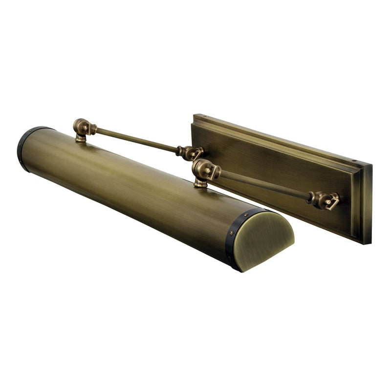 House of Troy Steamer 30" Picture Light, Antq Brass w/ Bronze