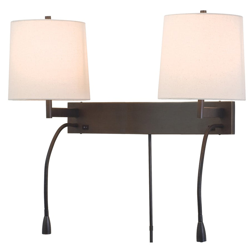 House of Troy Eco Collection Double Wall Lamp in Oil Rubbed Bronze