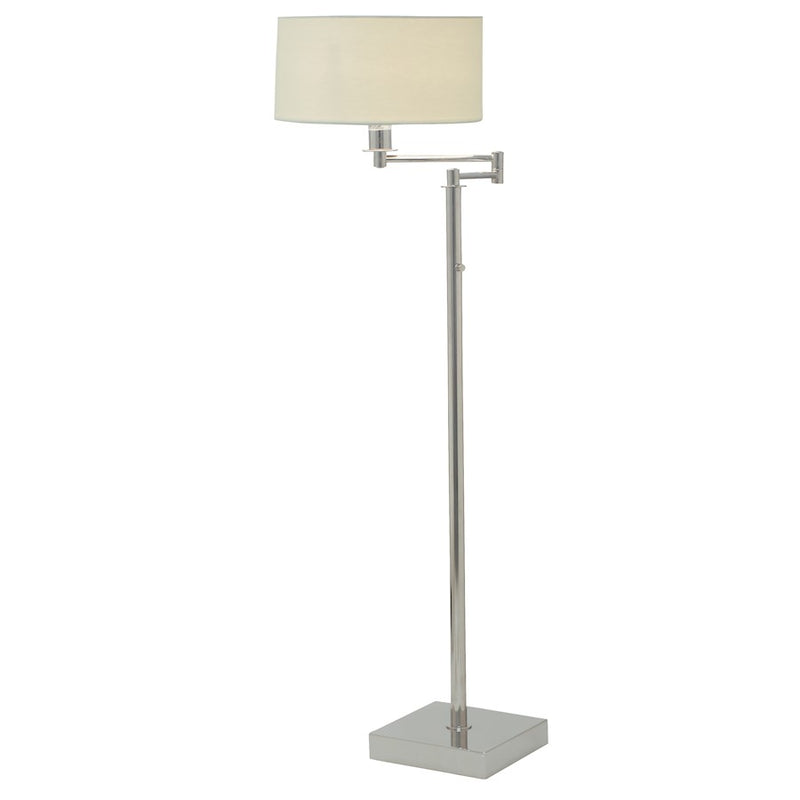 House of Troy Franklin 60" Swing Arm Floor Lamp, Polished Nickel