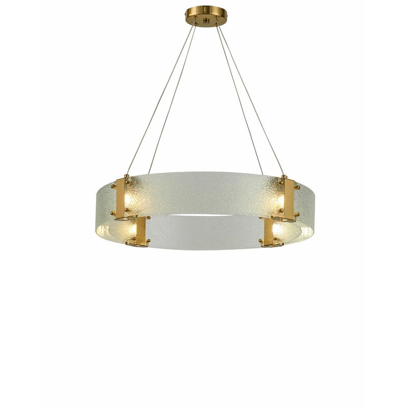 Thumprints Lyra 4 Light Dining Chandelier, Gold