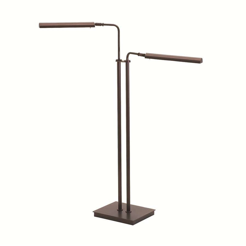 House of Troy Generation Adj. Double Floor LED Lamp Hammered Bronze G300-2-HB