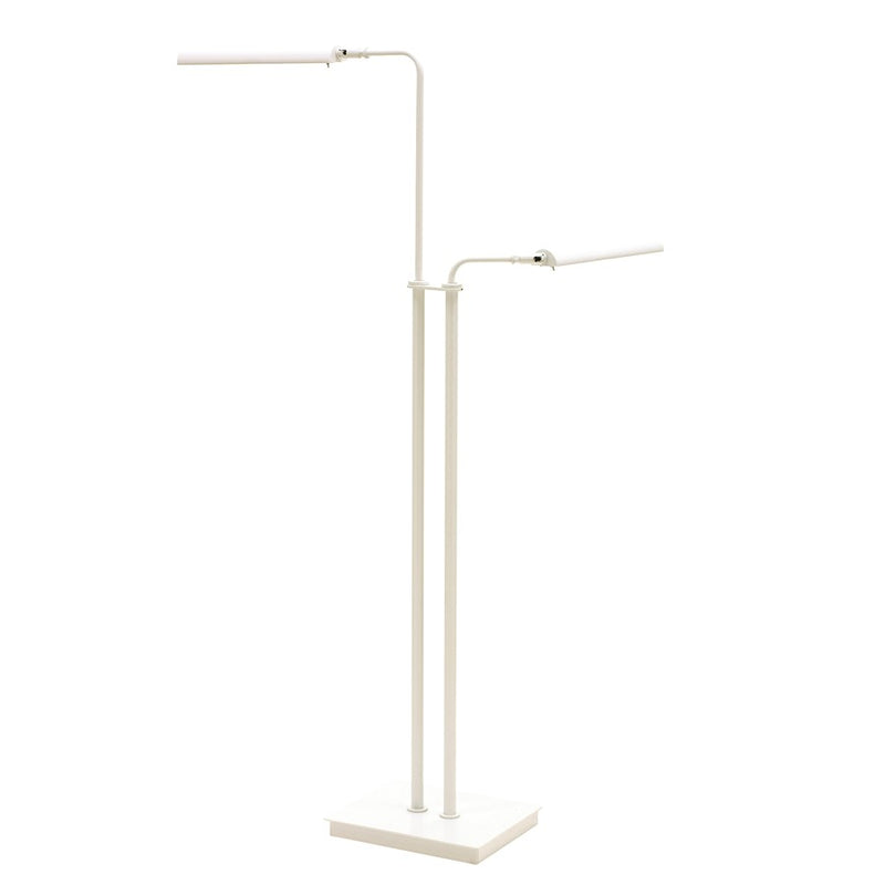 House of Troy Generation Adjustable Double Floor LED Lamp White Finish G300-2-WT