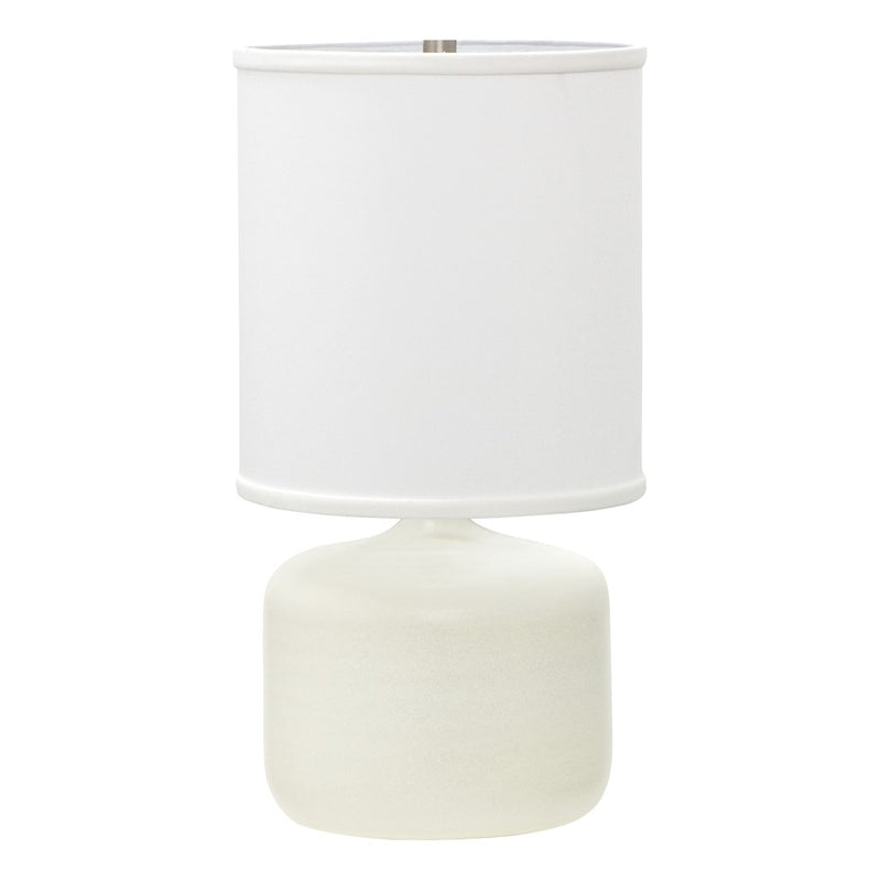 House of Troy Scatchard 19.5" Table Lamp, White Matte