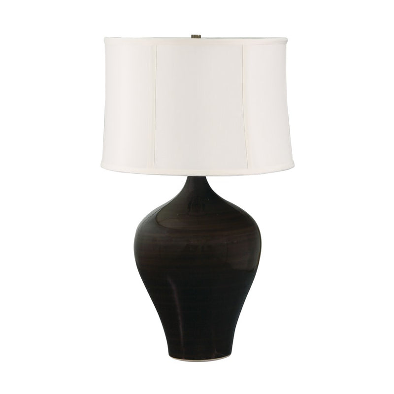 House of Troy Scatchard 25" Table Lamp, Brown Gloss