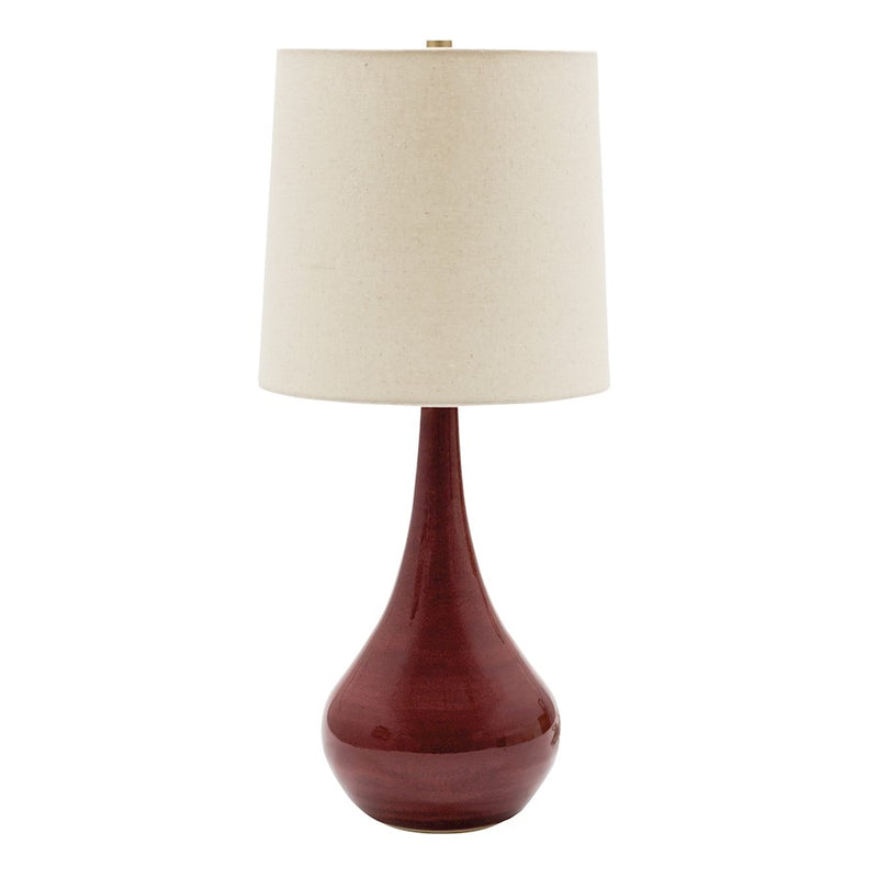 House of Troy 22.5" Scatchard Table Lamp, Copper Red