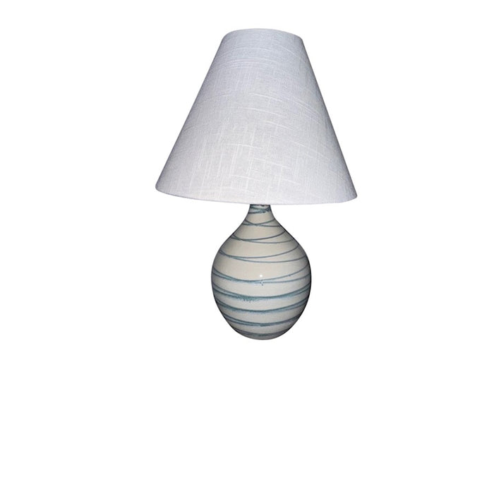 House of Troy Scatchard 1 Light 19" Table Lamp, Emerald Wave - GS200-EW