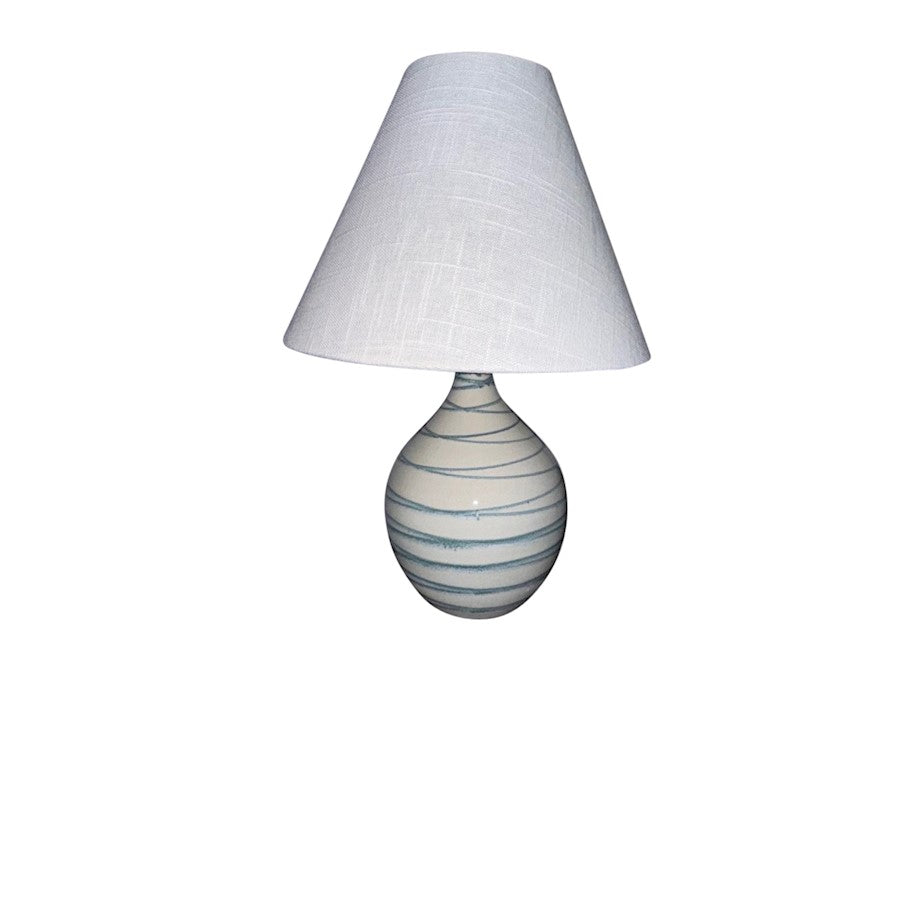 House of Troy Scatchard 1 Light 19" Table Lamp, Emerald Wave - GS200-EW
