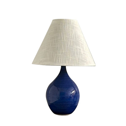 House of Troy Scatchard 1 Light 19" Table Lamp, Imperial Blue - GS200-IMB