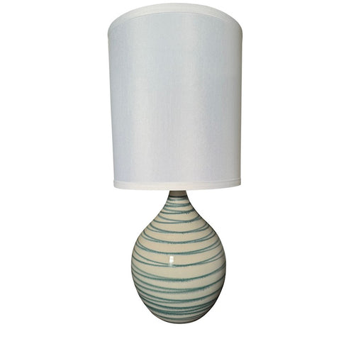 House of Troy Scatchard 1 Light 20.5" Table Lamp, Emerald Wave - GS201-EW