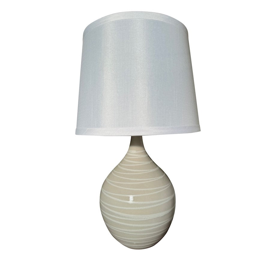 House of Troy Scatchard 1 Light 18.5" Table Lamp, Natural Spiral - GS202-NS